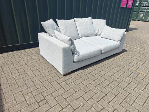 Ex Display DFS Plush 3 Seater Sofa – Light Grey