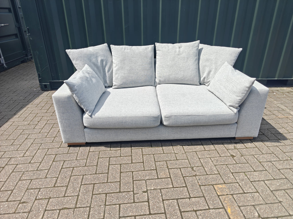 Ex Display DFS Plush 3 Seater Sofa – Light Grey