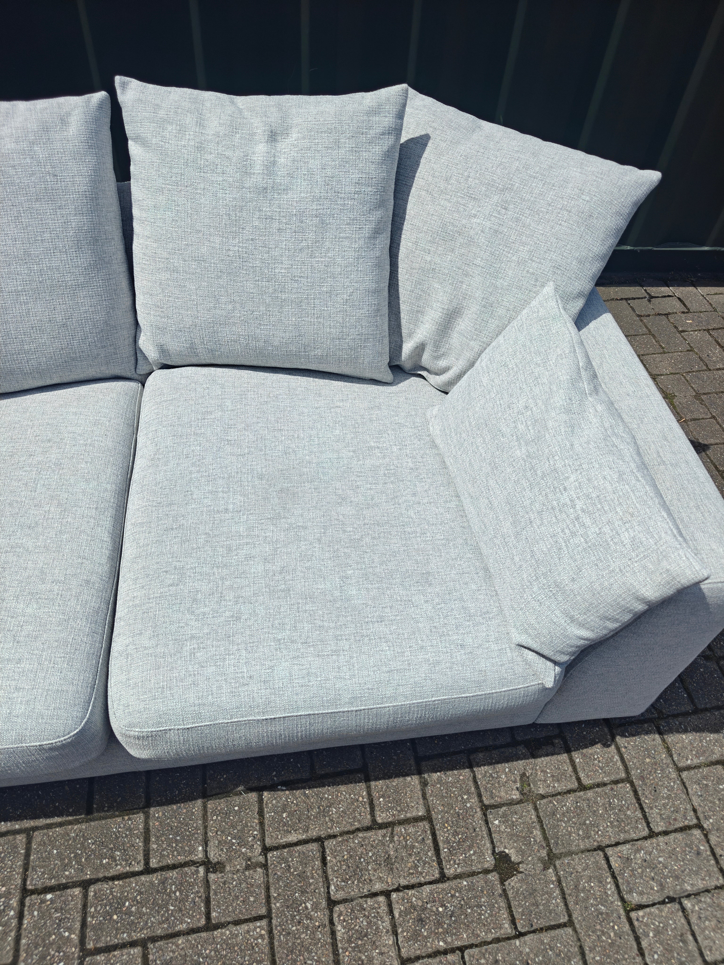 Ex Display DFS Plush 3 Seater Sofa – Light Grey