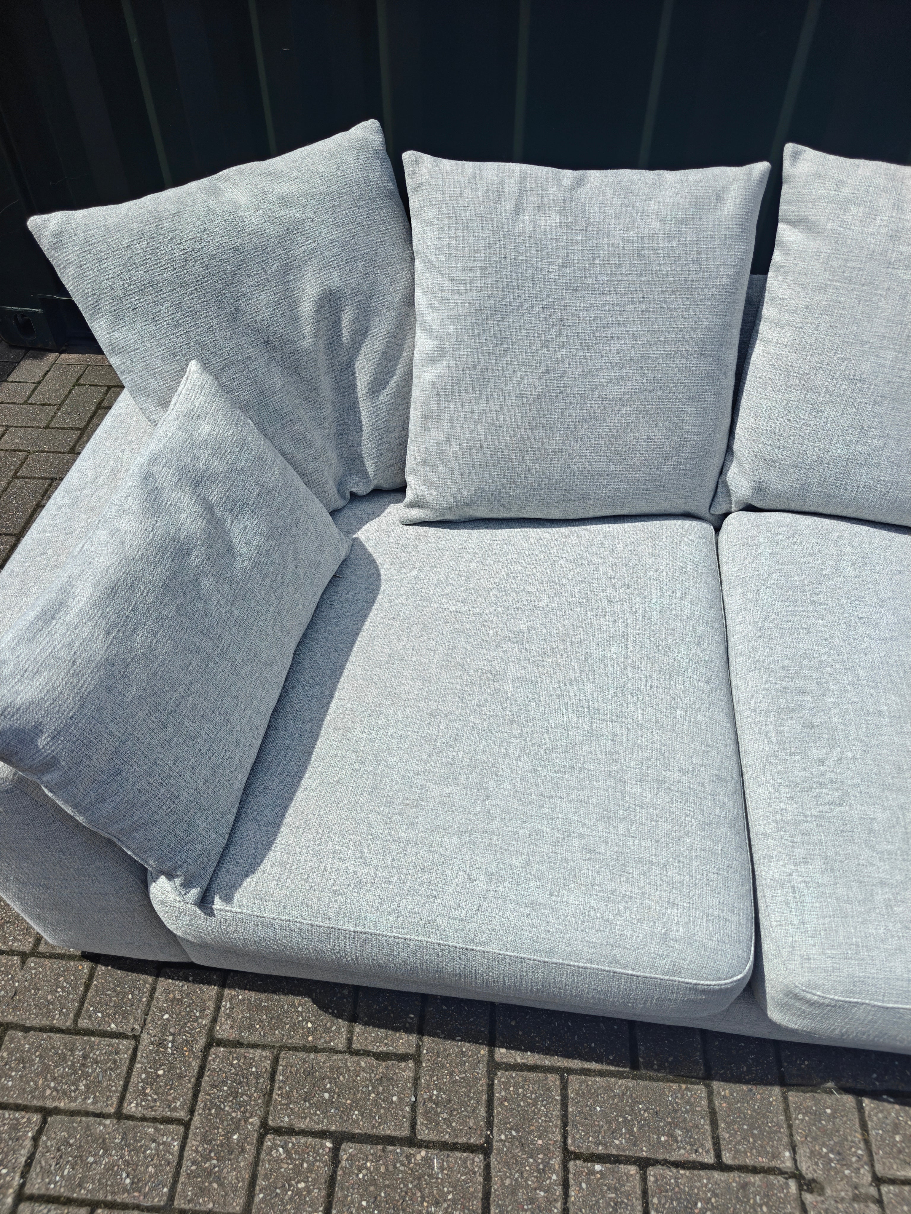 Ex Display DFS Plush 3 Seater Sofa – Light Grey