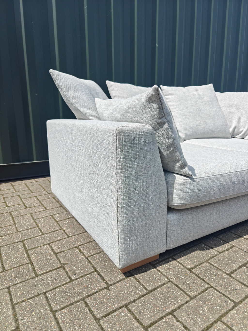 Ex Display DFS Plush 3 Seater Sofa – Light Grey