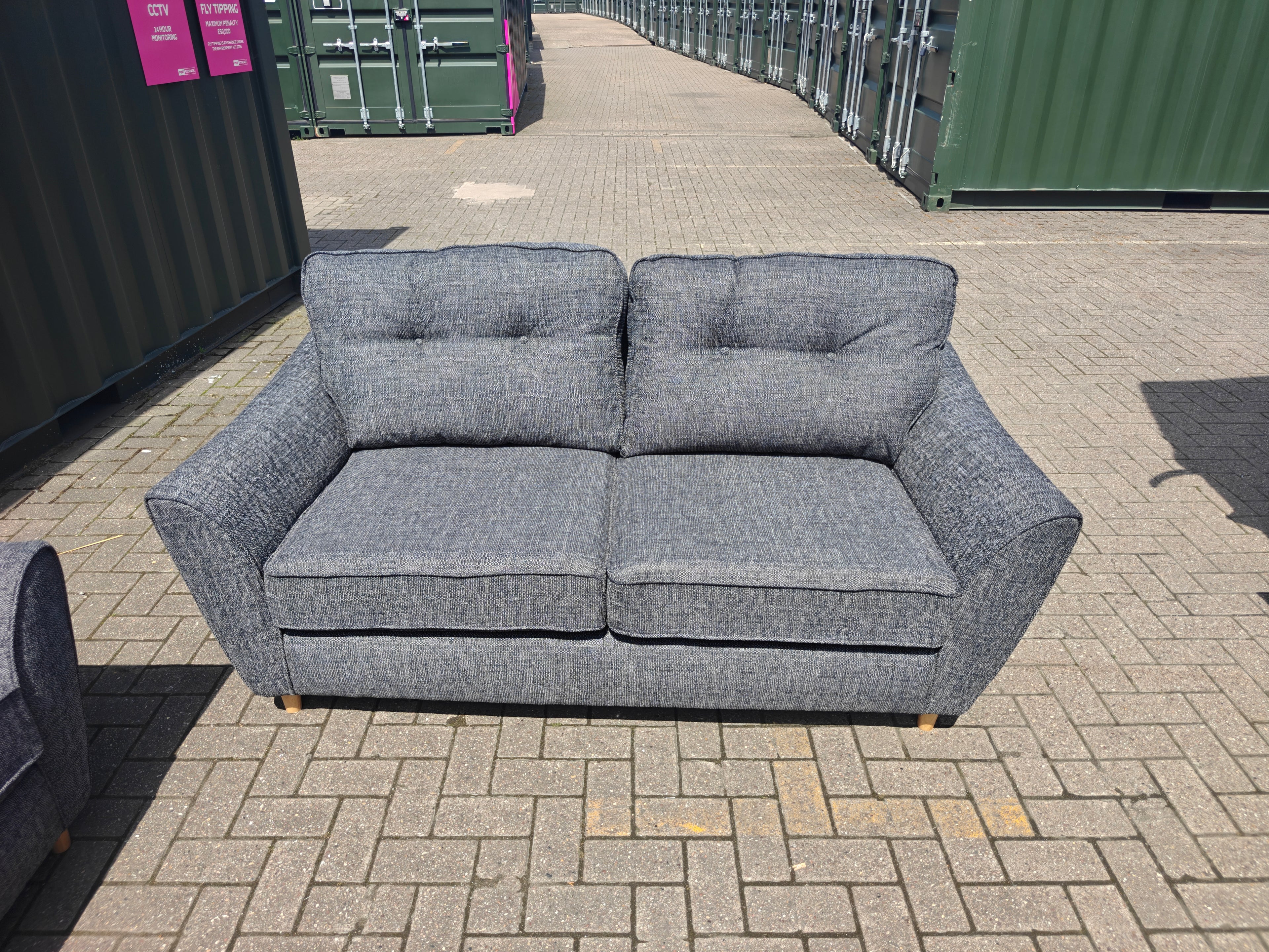 Ex Display Ashley Sofa Set 2 + 2 Seater – Slate Grey