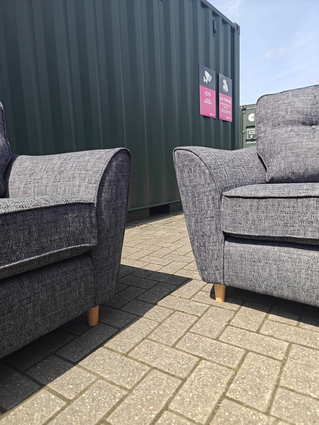 Ex Display Ashley Sofa Set 2 + 2 Seater – Slate Grey