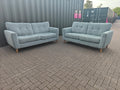 Ex Display Oak Furnitureland Eton Sofa Set 4 + 3 Seater