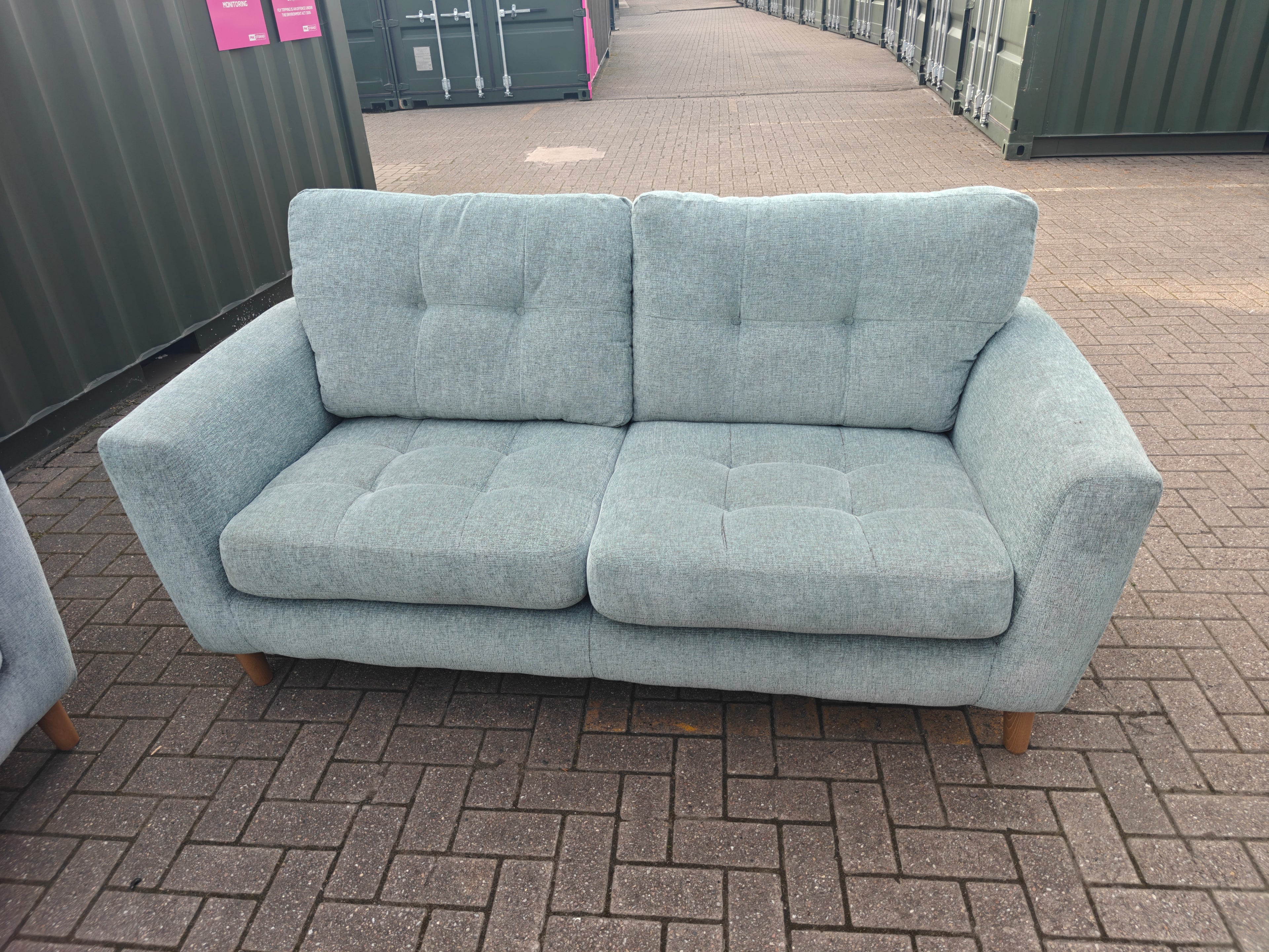 Ex Display Oak Furnitureland Eton Sofa Set 4 + 3 Seater