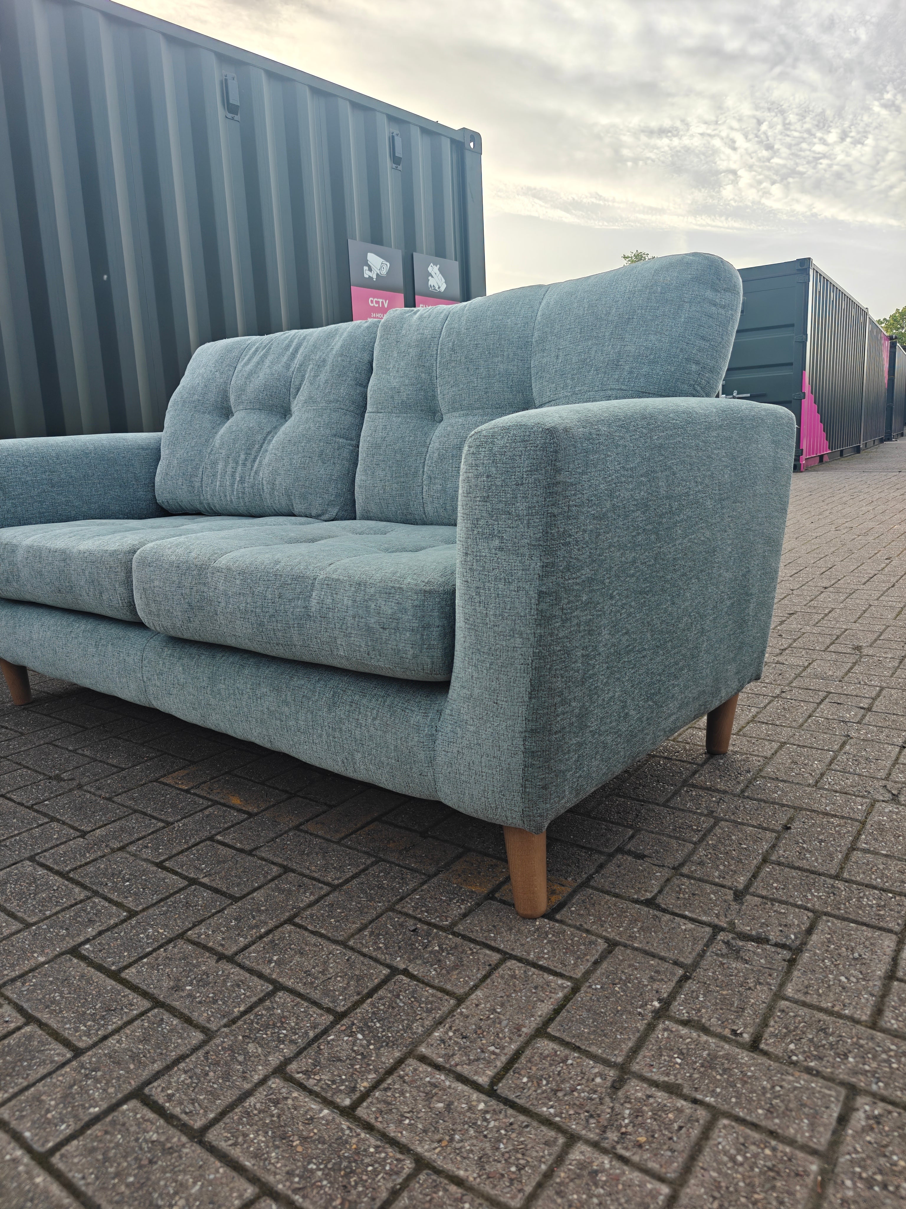 Ex Display Oak Furnitureland Eton Sofa Set 4 + 3 Seater