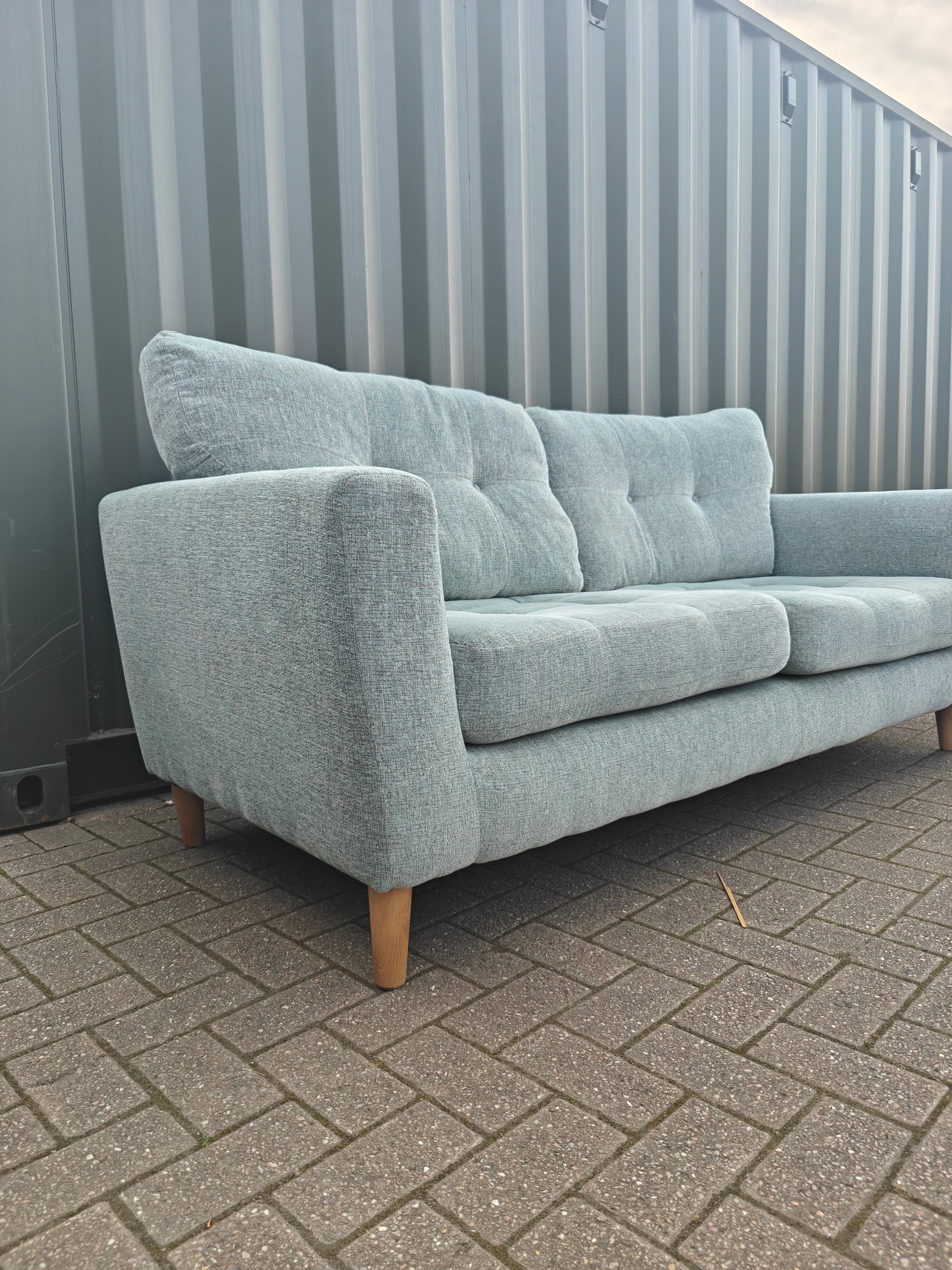 Ex Display Oak Furnitureland Eton Sofa Set 4 + 3 Seater