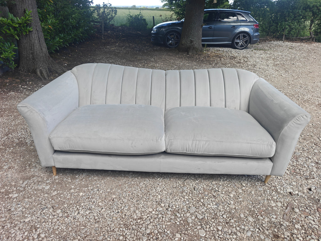 DFS Large 4 Seater Velvet Sofa – Like New