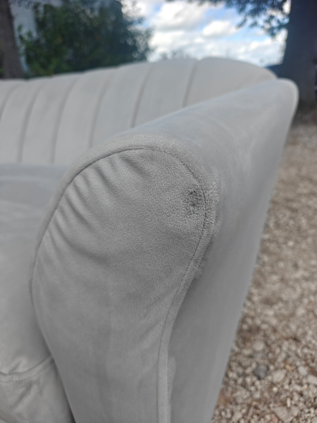 DFS Large 4 Seater Velvet Sofa – Like New
