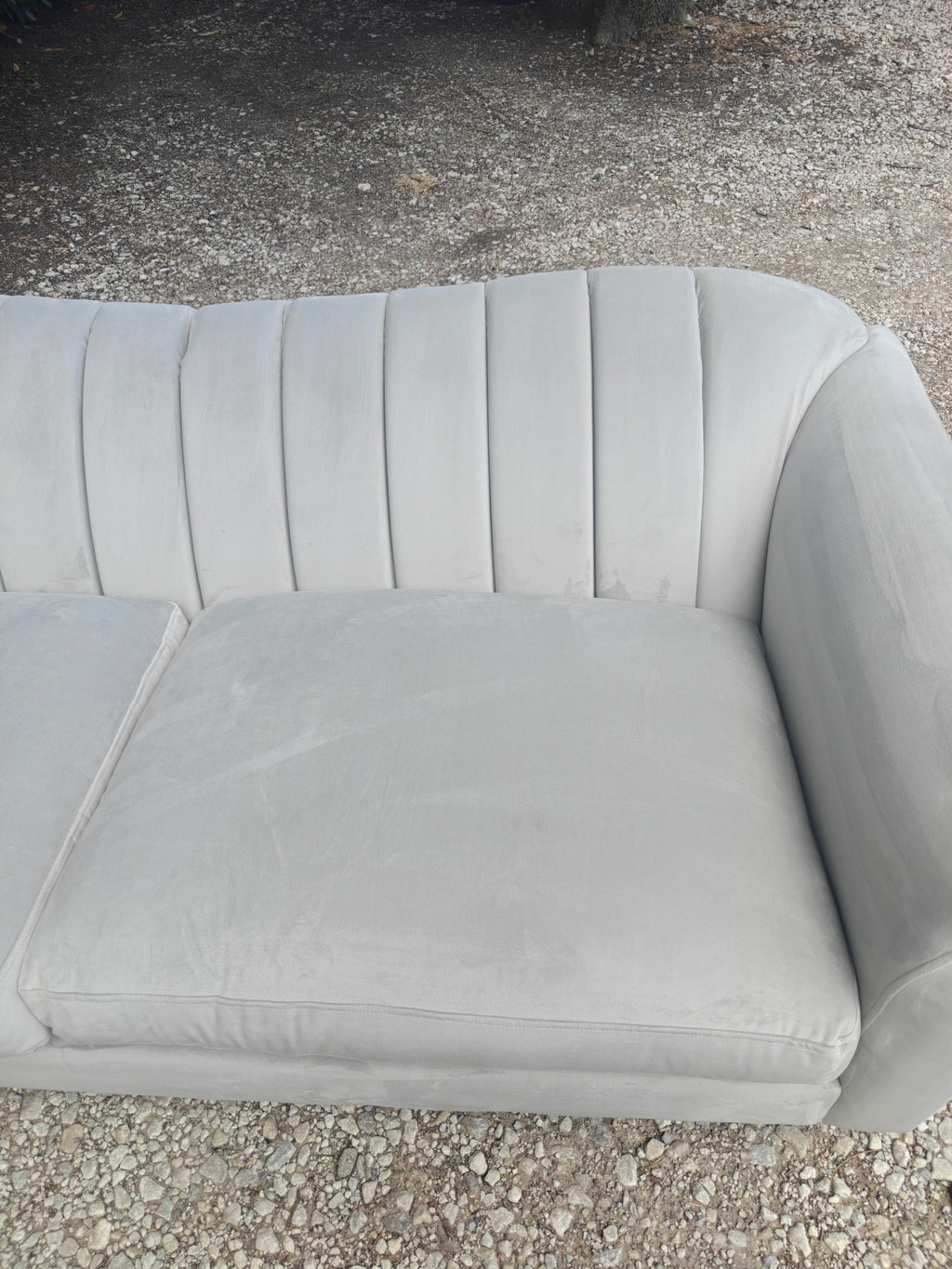 DFS Large 4 Seater Velvet Sofa – Like New