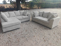 Cream Jumbo Cord Corner Sofa + 3 Seater