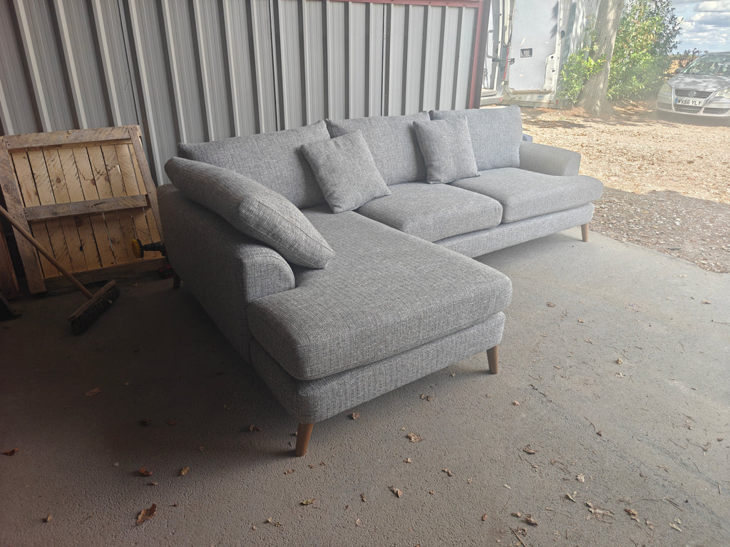 NEXT Parker Large Corner Sofa – Light Grey