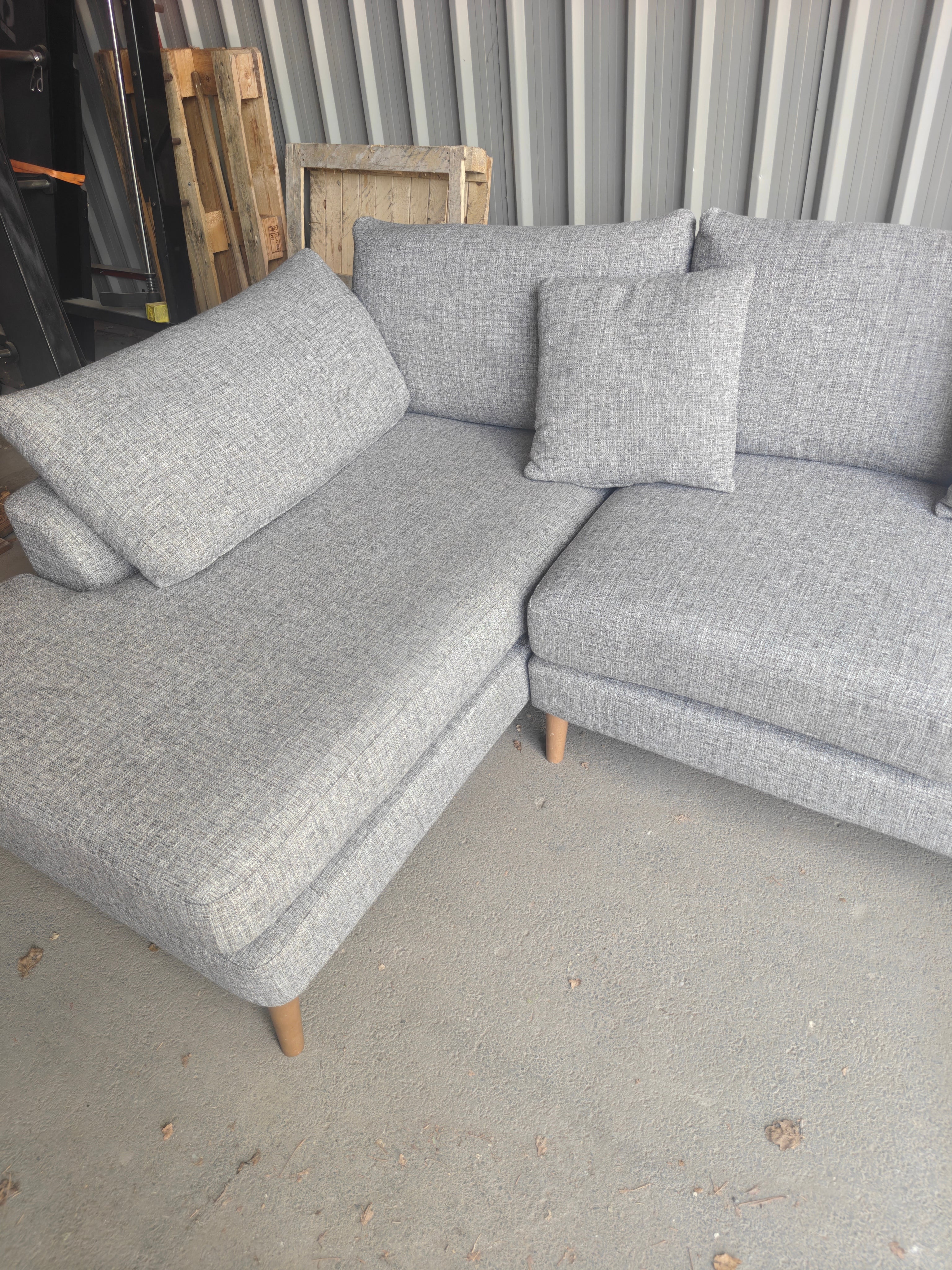 NEXT Parker Large Corner Sofa – Light Grey