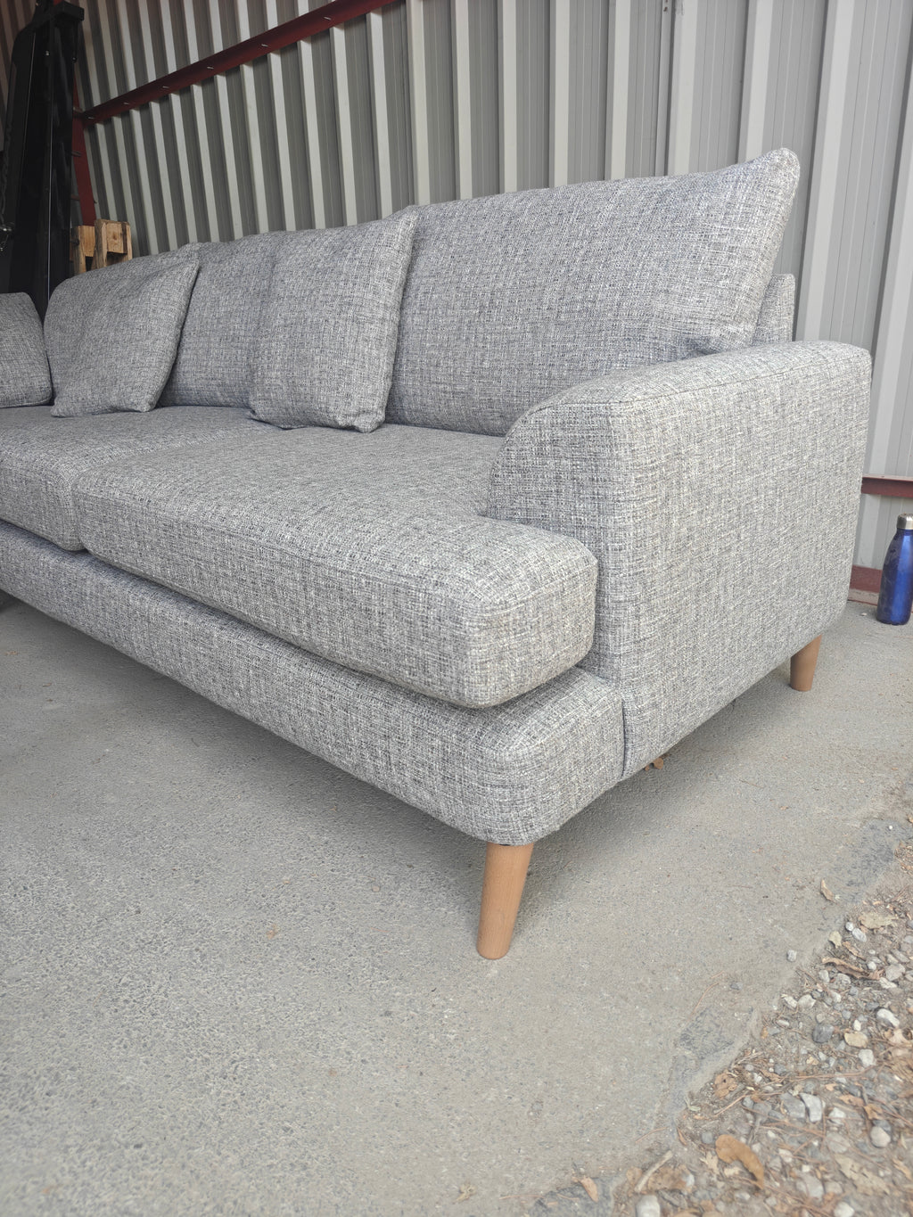 NEXT Parker Large Corner Sofa – Light Grey