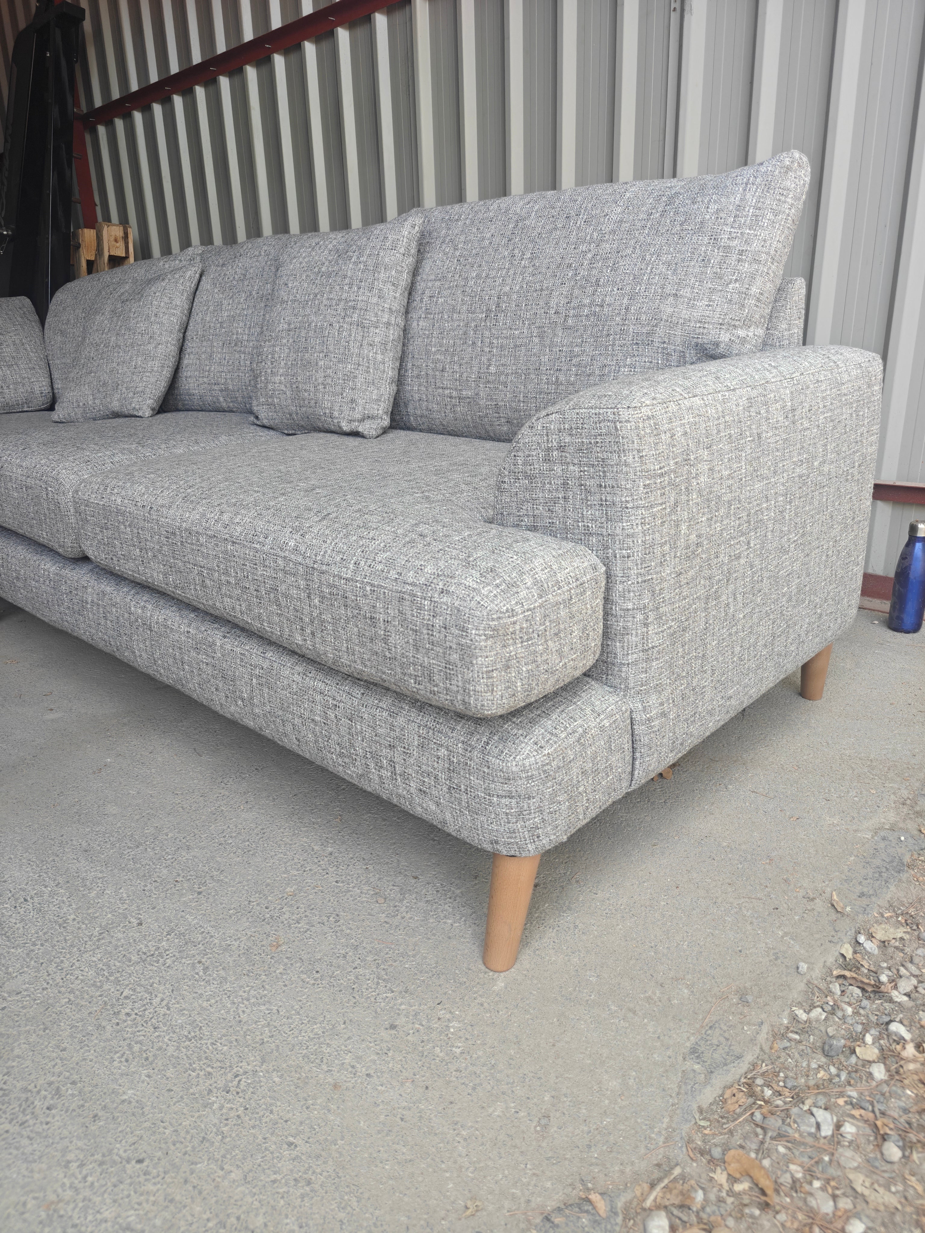 NEXT Parker Large Corner Sofa – Light Grey