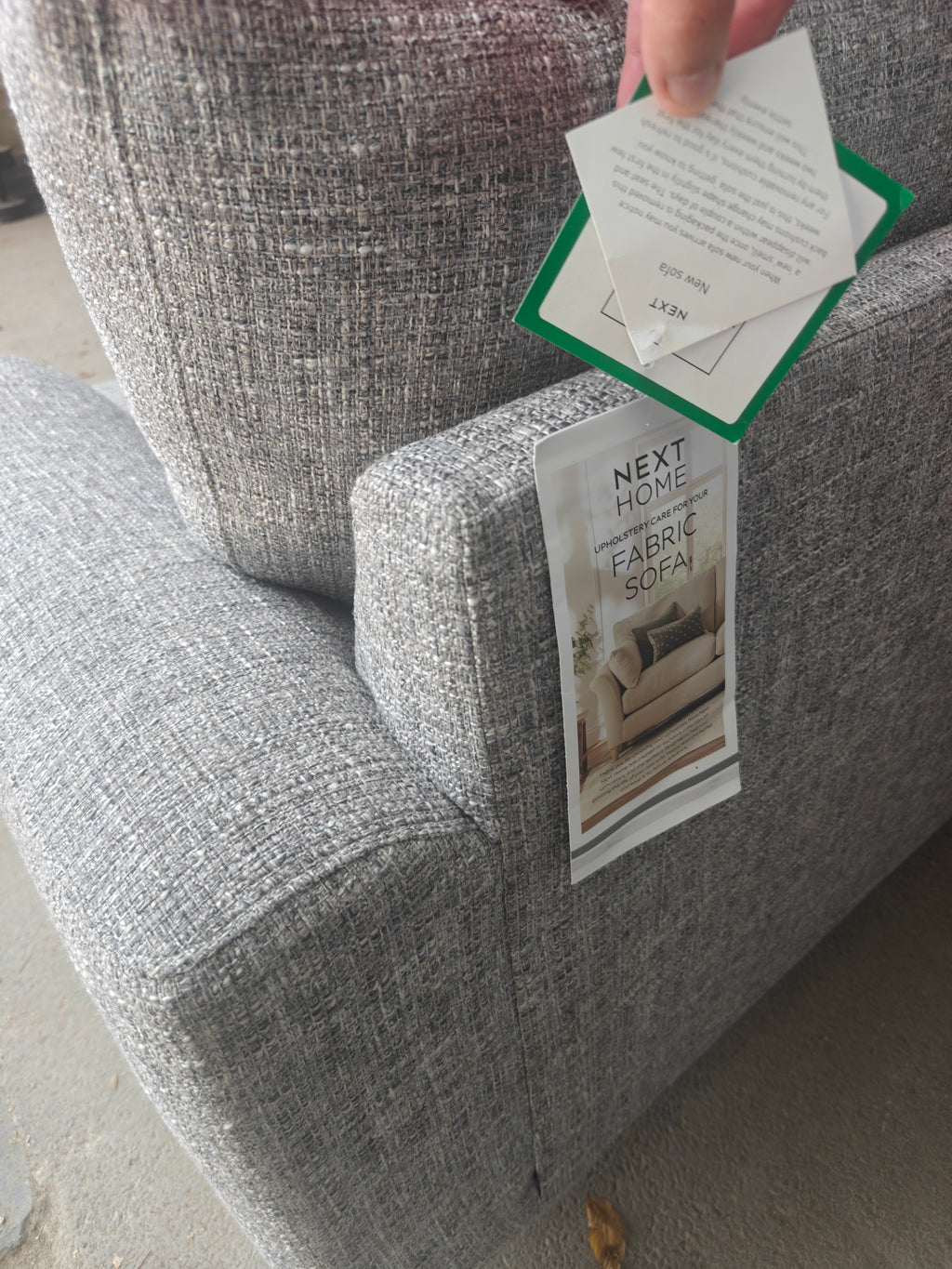 NEXT Parker Large Corner Sofa – Light Grey