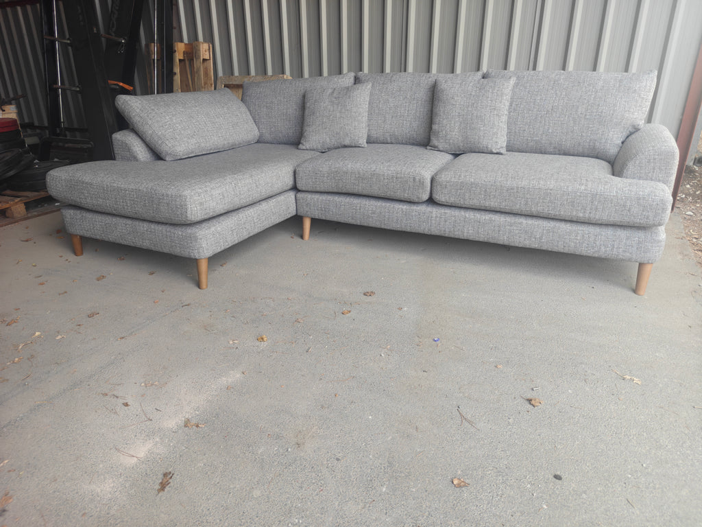 NEXT Parker Large Corner Sofa – Light Grey