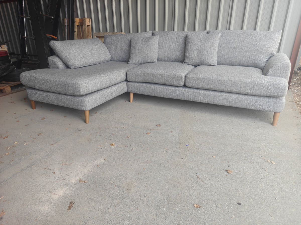 NEXT Parker Large Corner Sofa – Light Grey