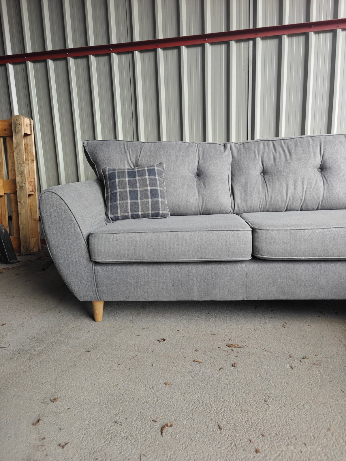 Large Grey Corner Sofa – Made in Great Britain