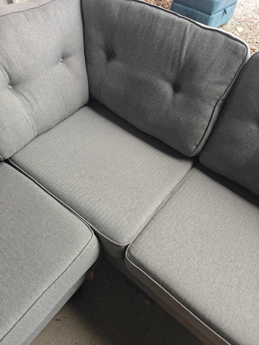 Large Grey Corner Sofa – Made in Great Britain