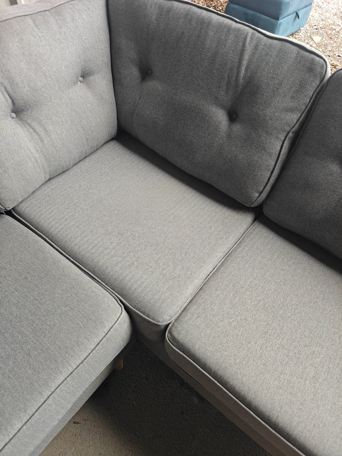 Large Grey Corner Sofa – Made in Great Britain