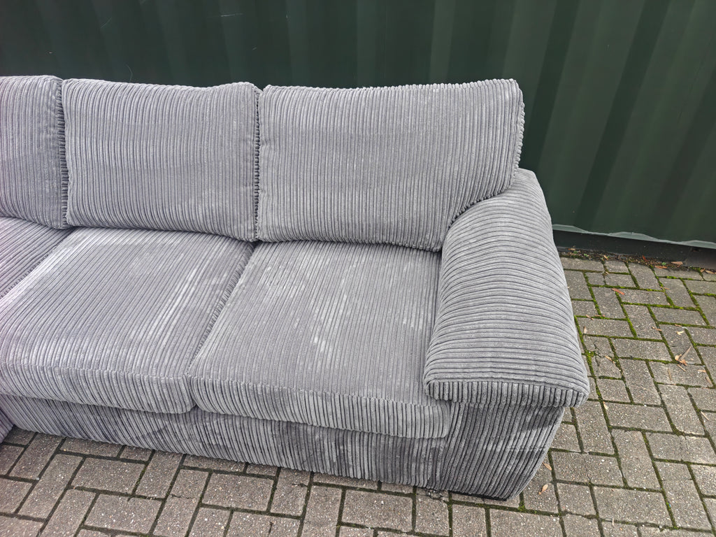 Very Collection Amalfi Grey Jumbo Cord Chaise Sofa