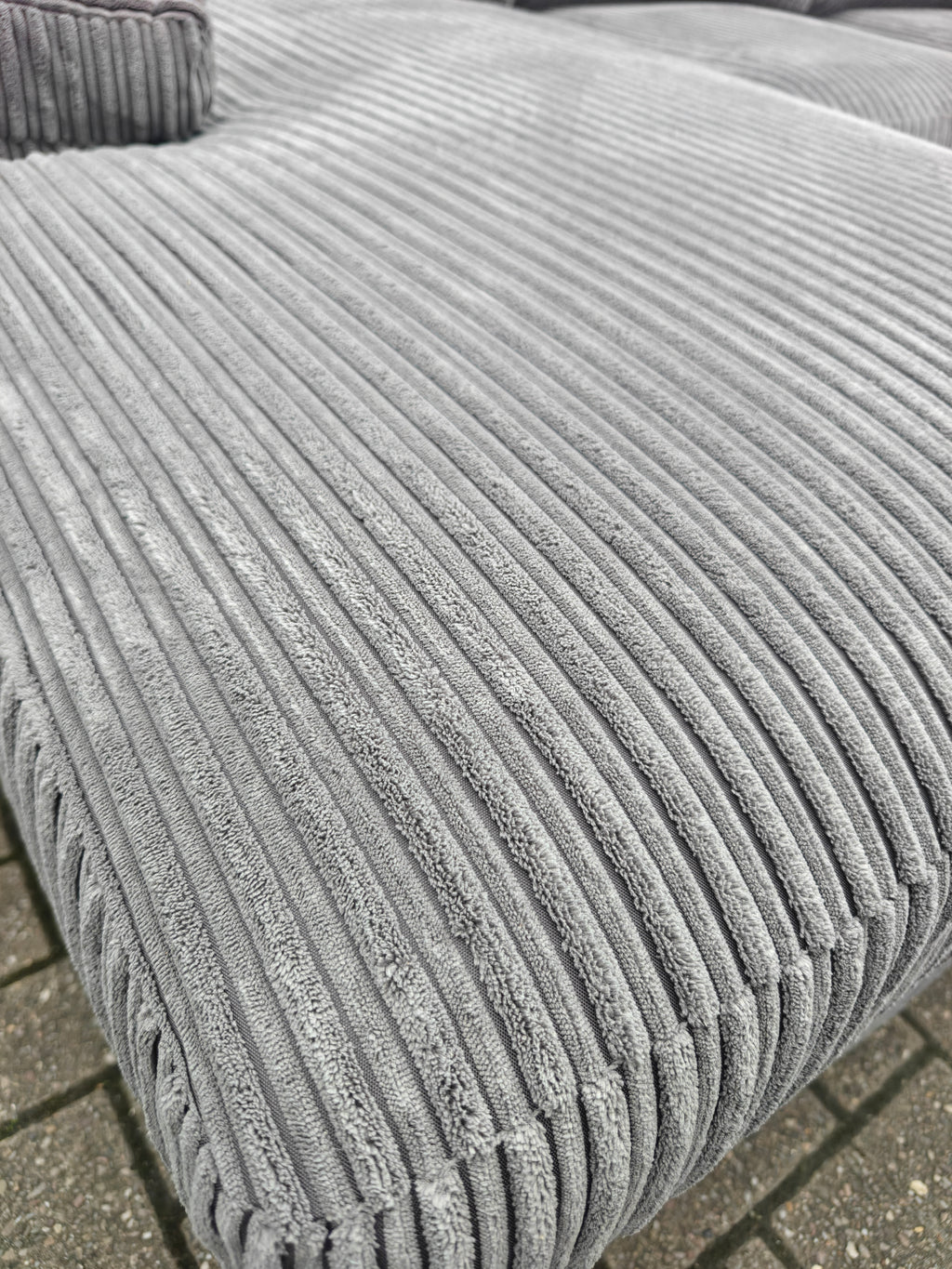 Very Collection Amalfi Grey Jumbo Cord Chaise Sofa