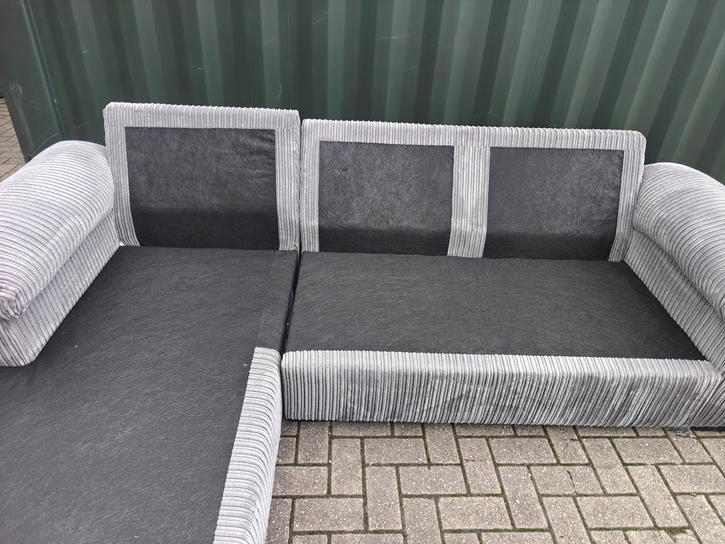 Very Collection Amalfi Grey Jumbo Cord Chaise Sofa