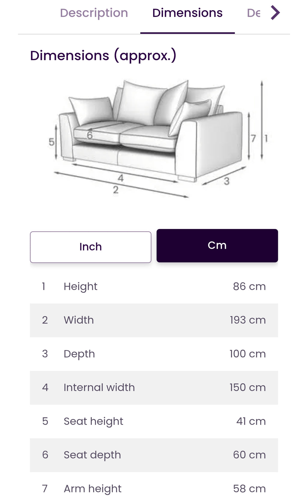 Ex Display DFS Plush 3 Seater Sofa – Light Grey