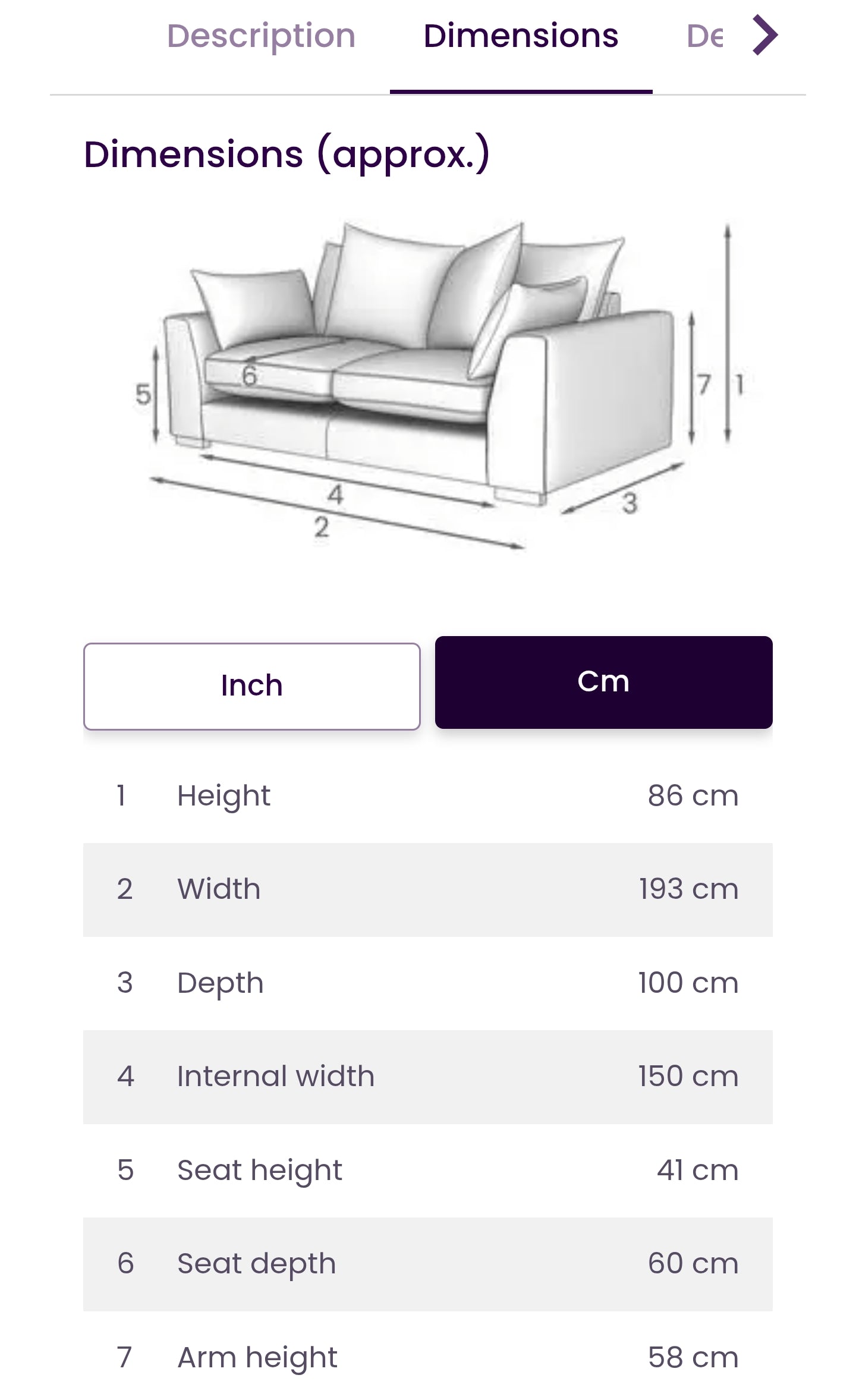 Ex Display DFS Plush 3 Seater Sofa – Light Grey