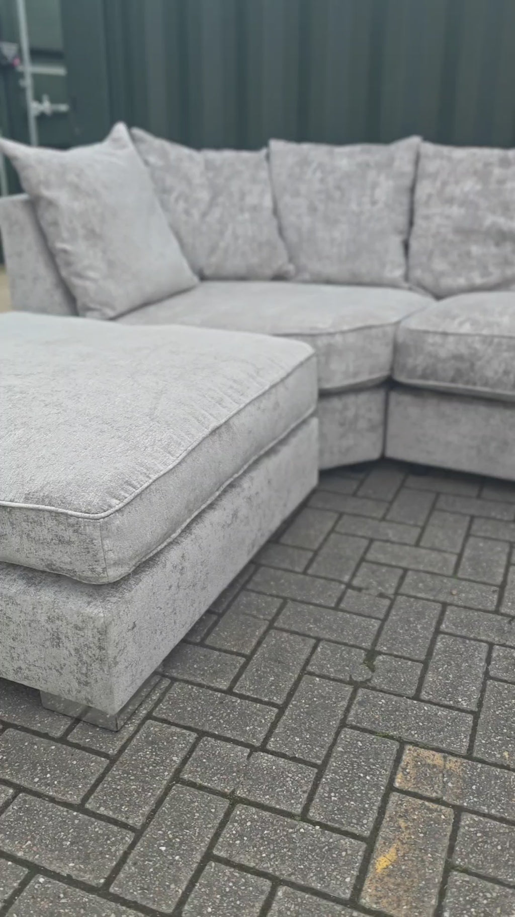 Large Grey U Shape Sofa