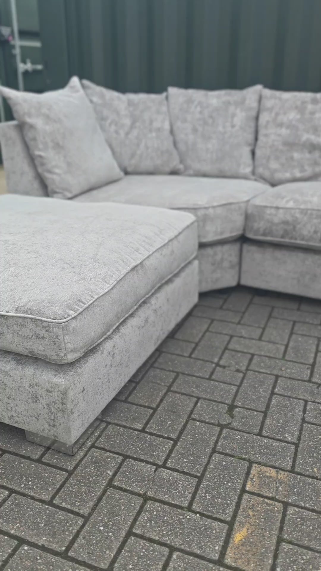 Large Grey U Shape Sofa