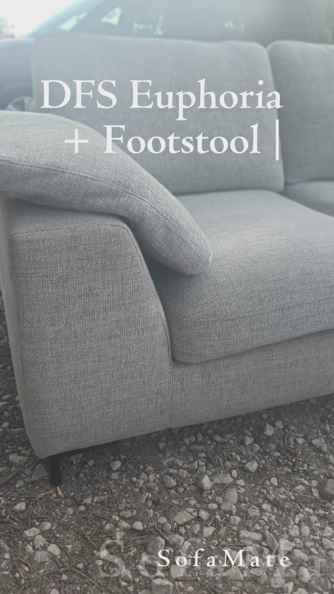 DFS Euphoria + Footstool Large Corner Sofa